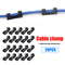 20x Self-Adhesive Cable Organizer Clips ABS Plastic Wire Cable Cord Managemen