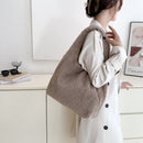 Autumn Winter Purse Handbags Portable Solid Women Fashion Shopper Bag for Travel