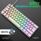 T60 Mechanical Gaming Keyboard Blue Switch 62 Key Keyboard for PC (White)
