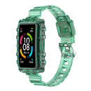 TPU Transparent Strap for HUAWEI HONOR Band 6 Soft Wristband Belt (Green) Newly