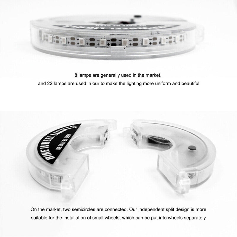 Intelligent Bicycle Wheel Spoke Lights LED Balance Bike Decor Lamp (Green) Newly