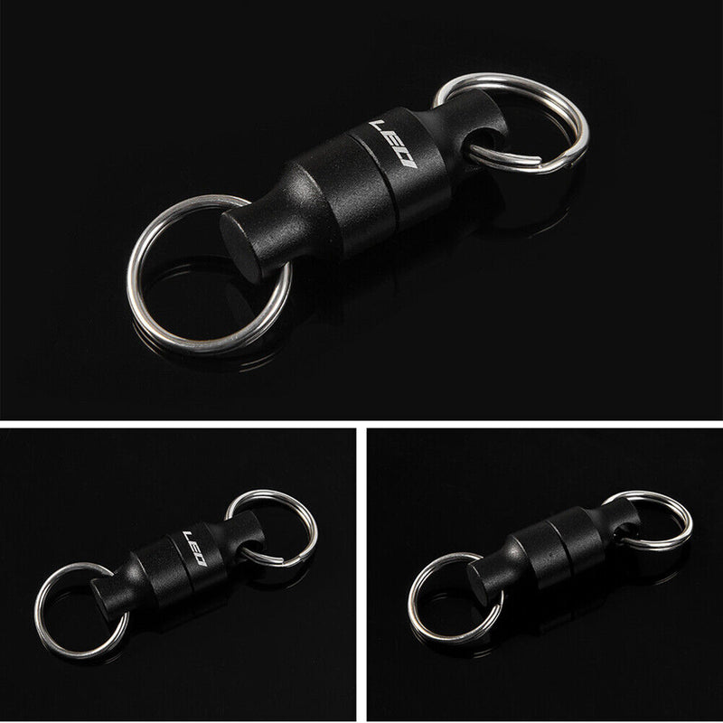 Magnetic Net Release Magnet Clip Holder Retractor with Cord for Fly Fishing