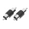 2pcs RCA Male to Male AV Audio Video Plug Jack Extension Cable Connectors Newly