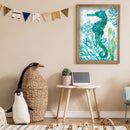 5D DIY Full Drill Round Shape Sea Animal Rhinestone Diamond Drawing for Home