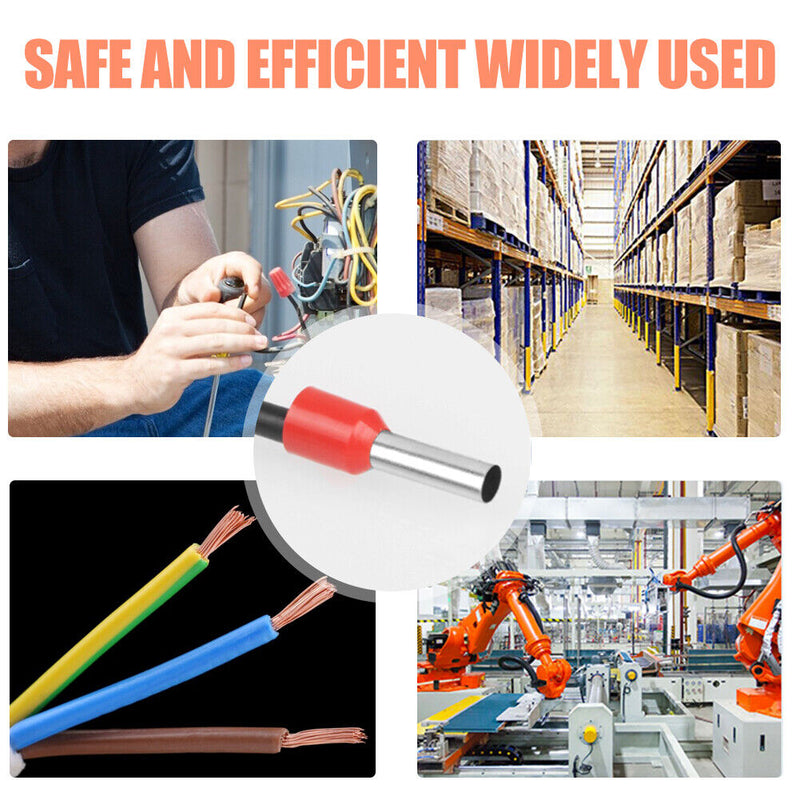 1200pcs Tube Insulating Insulated Terminal Cable Wire Connector Insulating