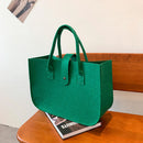 Women Brand Designer Felt Cloth Storage Bag Ladies Large Capacity Shopper Bag