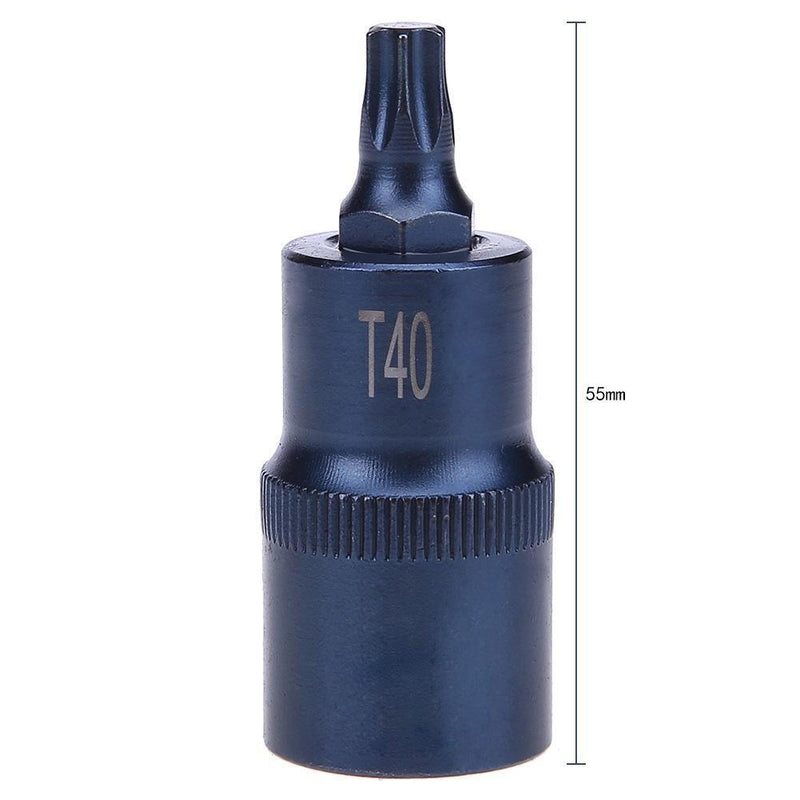 1/2 inch Torx Screwdriver Socket Bits Adapter Drive Socket Hand Tool(T40) Newly