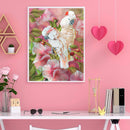 Full Round Drill Diamond Painting White Parrot Mosaic Drawing