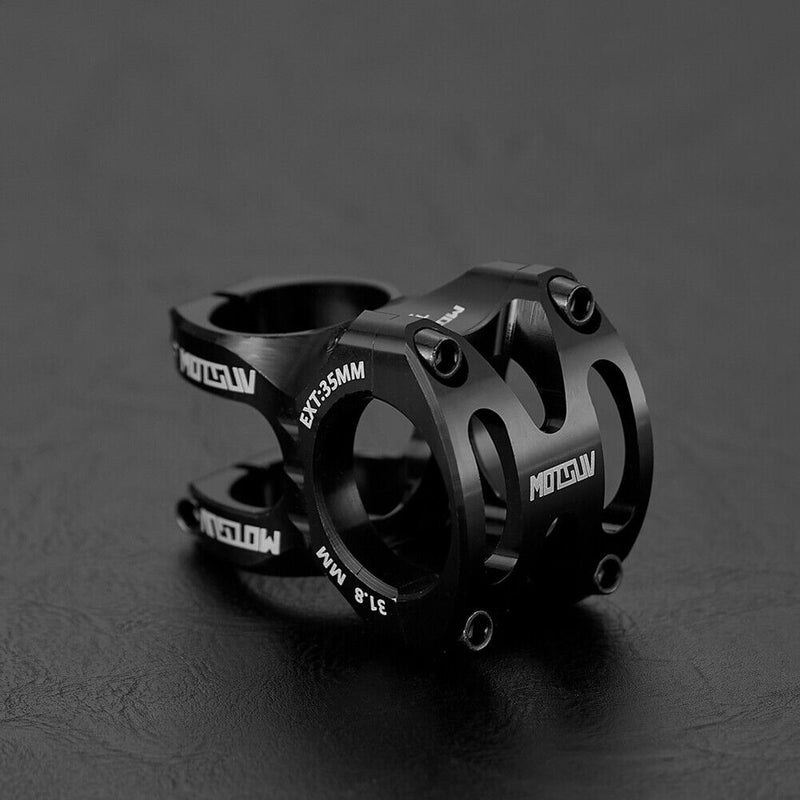 MTB Stem CNC 31.8mm Bike Handlebar Stem Bicycle Ultralight Riser (Black) Newly