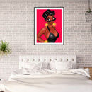 Diamond Painting 5D DIY Black Girl Full Round Drill Rhinestone Picture Kit