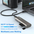 HC463 10Gbps USB 3.1 Gen2 Hub Adapter 6"" 1 USB Type C Dock Station for TF Card