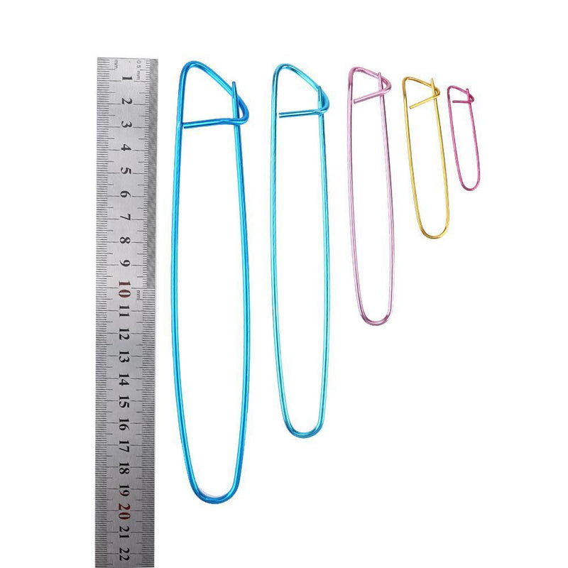 5pcs Aluminum Alloy Knit Holders Knitting Needles Markers Craft Hook