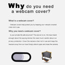 Webcam Cover Privacy Protection Shutter for Phone Laptop Desktop (White) Newly