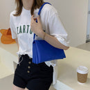 Fashion Multi Layer PU Solid Color Underarm Bag Women Casual Tote Shoulder Bags