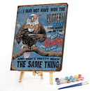 Retro Animal Poster Oil Paint By Numbers Kits Canvas DIY Picture Hand Painted
