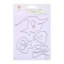 snowvirtuos 7pcs fish DIY embossing metal cutting tools stencils for scrapboo
