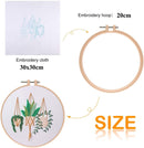 Cloth Arts DIY Starter Suits Embroidery Kit Cloth Threads Tools Cross Stitch