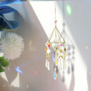 Crystal Windchimes Ornament Lighting Ball Home Hanging Pendant Decor (B) Newly