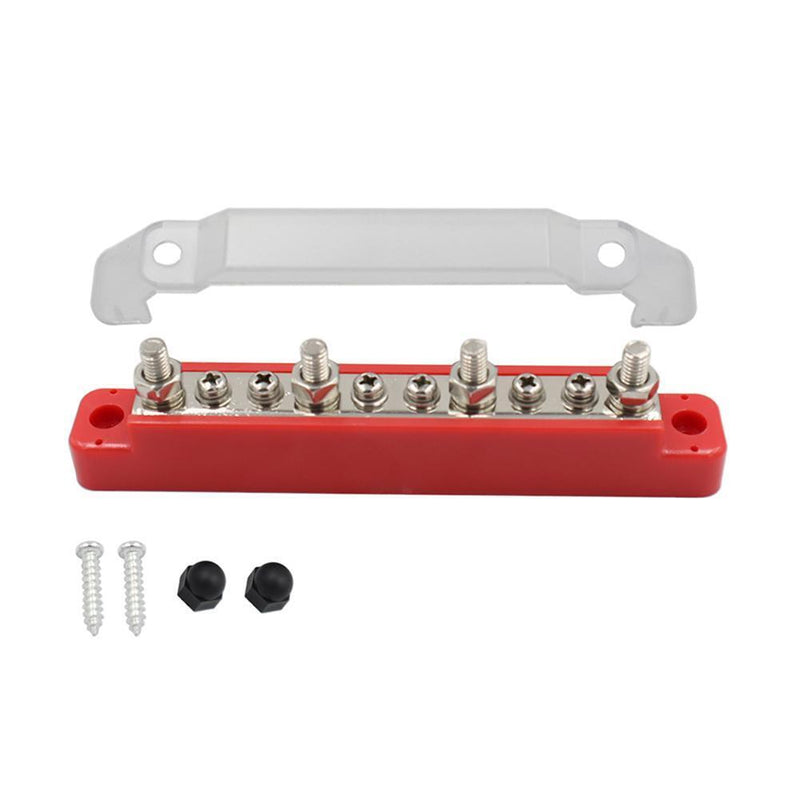 Bus Bar Power Distribution Block Car Terminal Block Studs for Car Boat (Bla