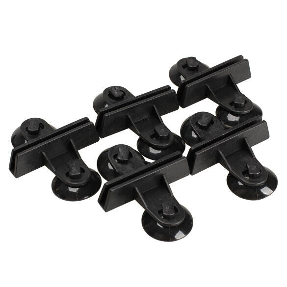 Product 5 x Black Plastic Divider Leaf Holder Suction Cups for Aquarium Aquarium