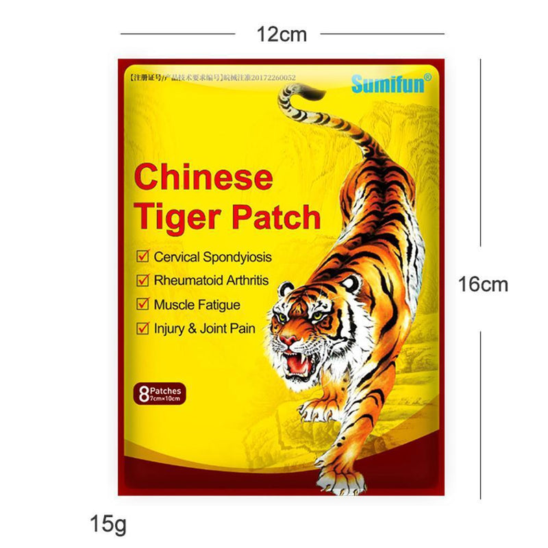 8pcs Pain Patch Chinese Tiger Plaster Knee Joint Pain Relief Body Massage