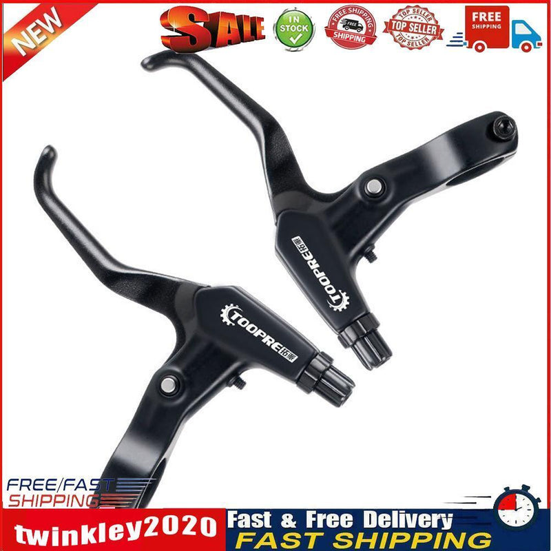TOOPRE Aluminum 3-Finger Brake Lever Set for MTB Road Folding Bike (Black) Newly