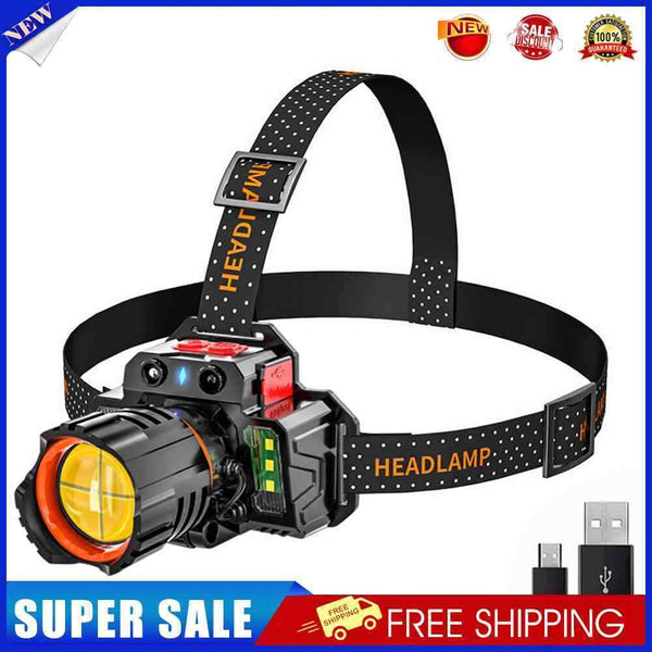 Head Flashlight Sensor Head Light Torch for Camping Hiking Adventure Emerge