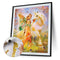 Girl Frameless Picture Oil Paint By Numbers Hand Painted Picture for Living Room