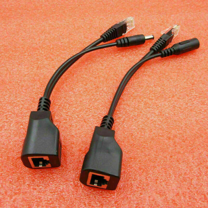 Passive Power over Ethernet PoE Adapter Injector & Kit W0T1 C6T0 Splitter V3K7