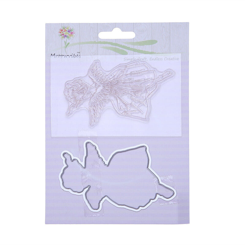 Silicone Clear Stamp + Metal Cutting Dies Stencil Frame Scrapbook Craft-172