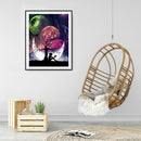 5D DIY Diamond Painting Girl Under Tree Full Square Drill Mosaic Home Decorat