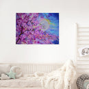 Night Cherry Blossom Oil Paint By Numbers Kits Drawing DIY Picture (M971)