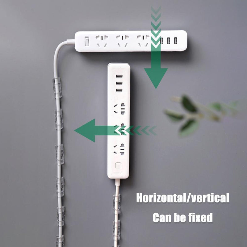 Punch-free Plug Fixer Self-Adhesive Socket Wire Organizer Power Strip Shelf