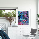 Frameless Painting By Numbers Colorful Butterfly DIY Handmade Drawing On Canvas