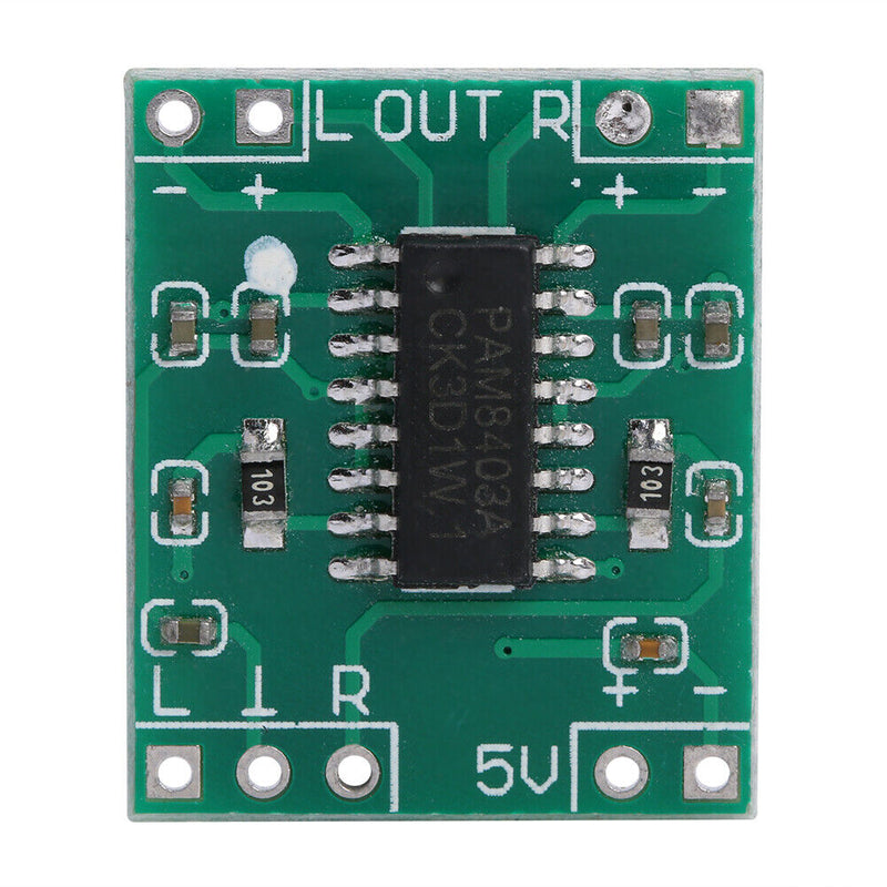 5x USB Powered PAM8403 2x 3W 2.5-5.5V Class D Digital Amplifier Module Board