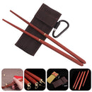 Folding Chopsticks Outdoor Camp Picnic Travel Portable Tableware (Coffee) Newly