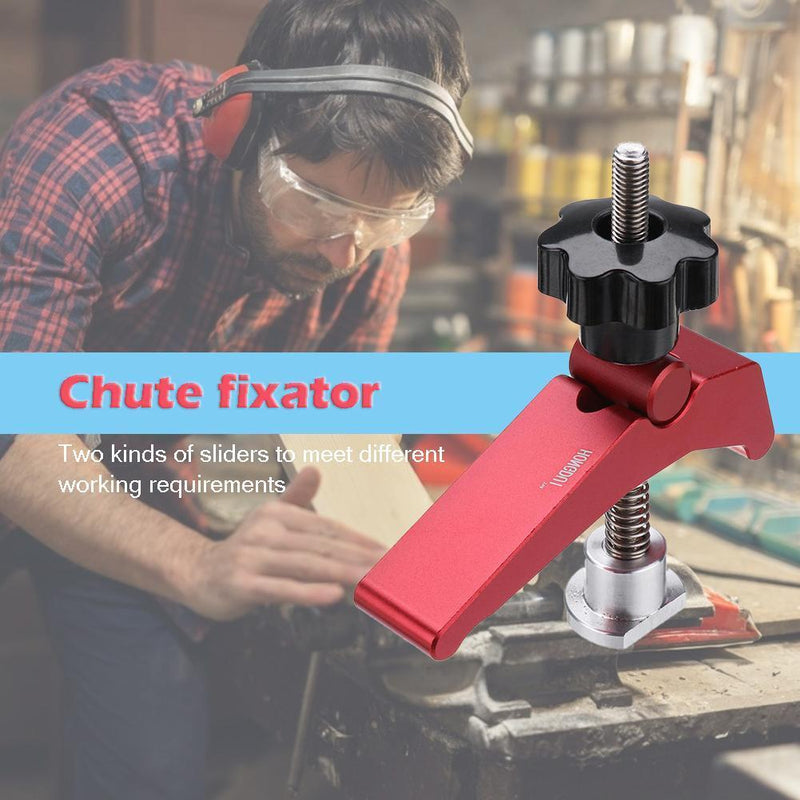 Woodworking Aluminum Alloy Quick Acting Hold Down T-slot T-track Clamp Set
