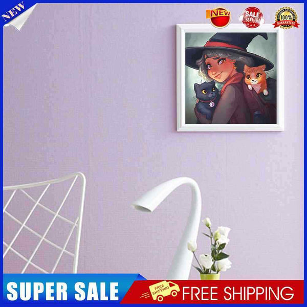 Witch Girl Diamond Painting Kits Full Round Drill Home Wall Decor Art Craft