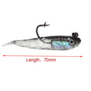 Minnow Swimming Fishing Tackle Silicone Soft Lures Worm Hook Trout Fish Baits