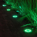 8LED Solar Underground Light Waterproof Color Changing Garden Buried Lamp Newly