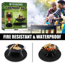Fire Pit Mat - Fire Heat Resistant Pad for Under Grill Bonfires Grass Garden