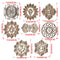 Wooden Wall Sign Slice Wood Base Meditation Energy Flower Of Life Energy Mat