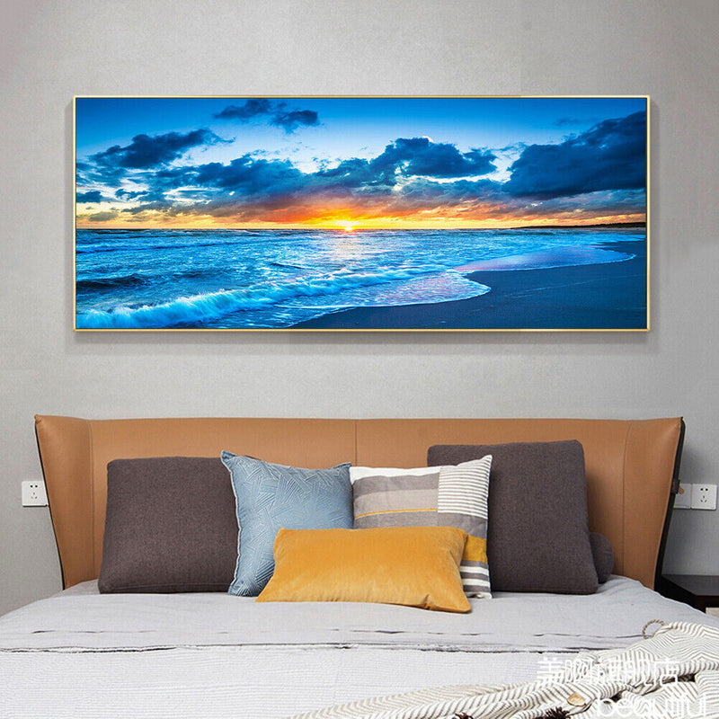 Sunrise at Sea Full Round 5D DIY Diamond Painting Embroidery Picture Home D