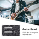 Double-Groove Guitar Back Plates Cover Guitar Anti-Scratch Plate (Black) Newly