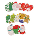 Wishes Blessing Card Xmas Tree Ornament Hanging Tag Christmas Greeting Cards