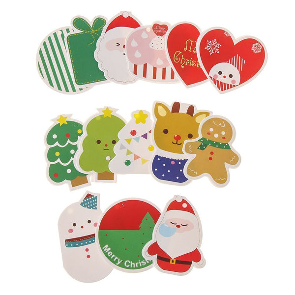 Wishes Blessing Card Xmas Tree Ornament Hanging Tag Christmas Greeting Cards