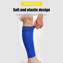 1 Pair Breathable Sports Football Shin Guard Leg Socks Pads (Blue Adults) Newly