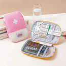Medicine Bag Outdoor Camping Emergency First Aid Kit Pill Case (Pink S)