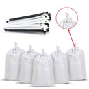 White Empty Poly Sandbags Polypropylene Heavy Duty Sand bags for Flooding