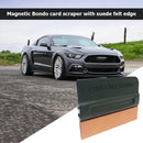 Magnetic Squeegee Scraper with Suede Felt for Carbon Fiber Film Car Vinyl Wrap
